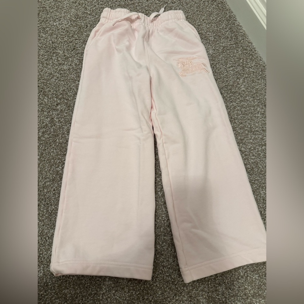 Burberry Light Pink wide legs sweat pants